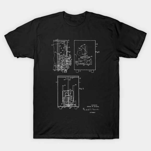 Toaster with Signal Means Vintage Patent Hand Drawing T-Shirt by TheYoungDesigns